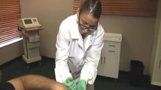 Busty doctor heals a huge prick