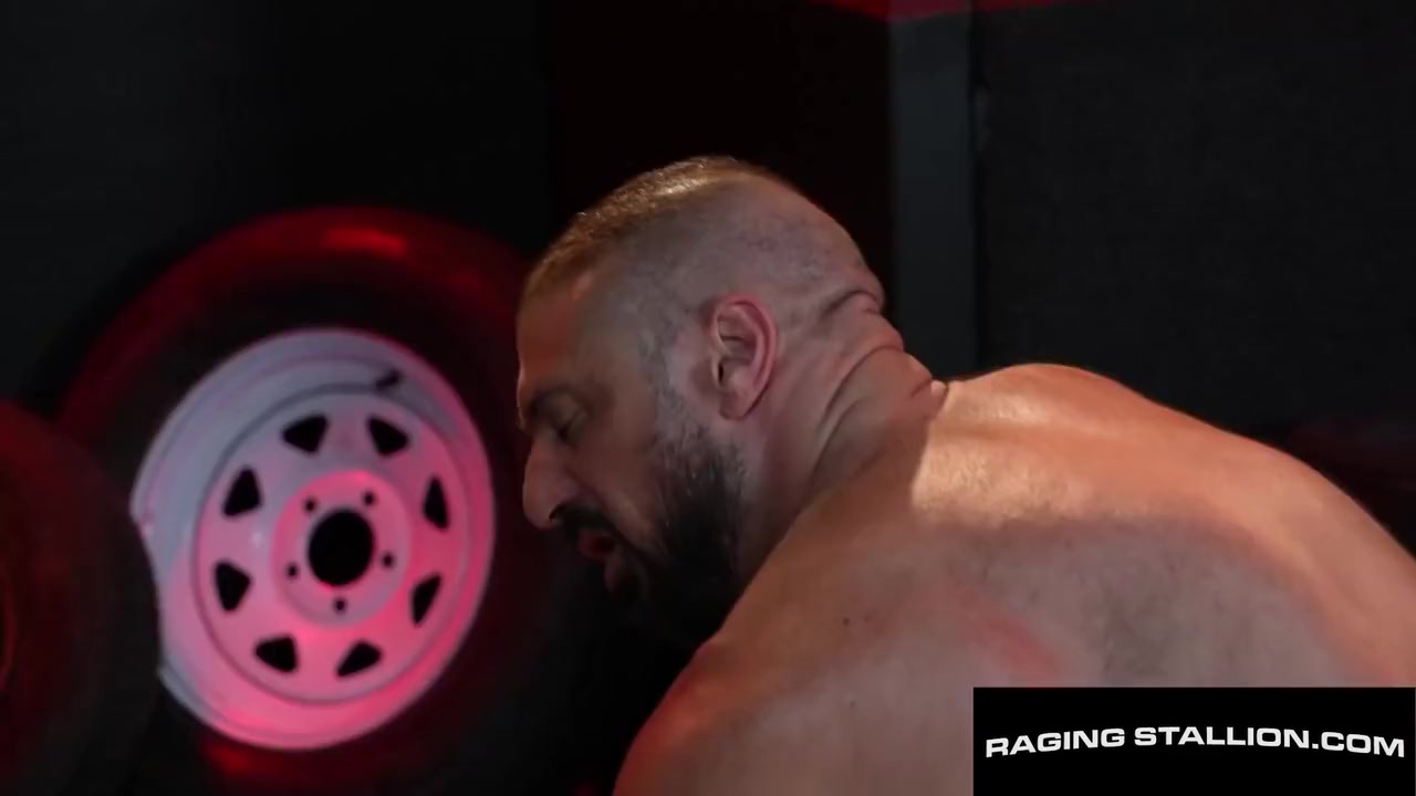 Marco Napoli And Jax Phoenix In Beefy Muscle Smashed Hairy Assed Mechanic