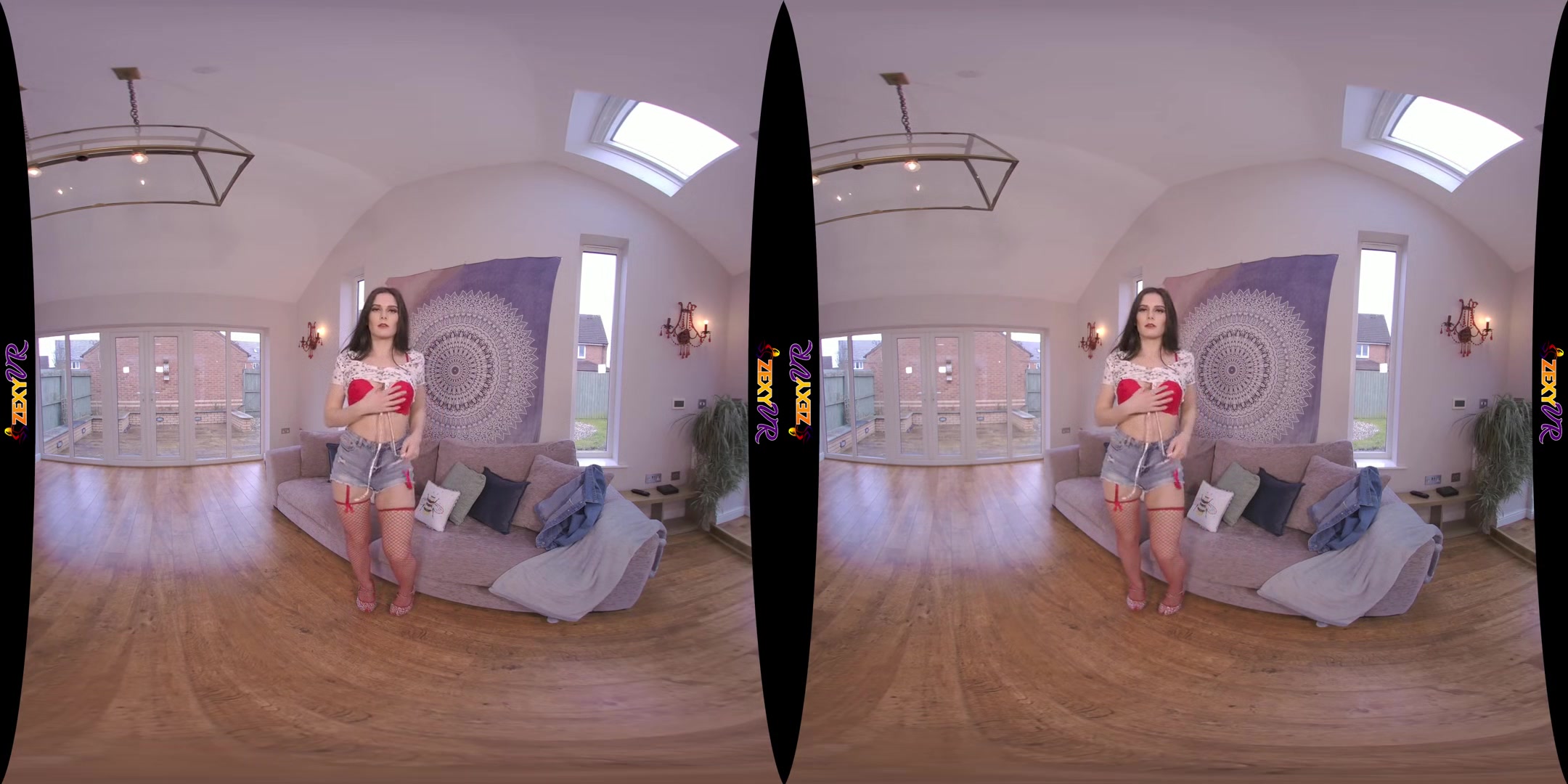 Make It Up To You - Sexy Brunette Striptease in VR