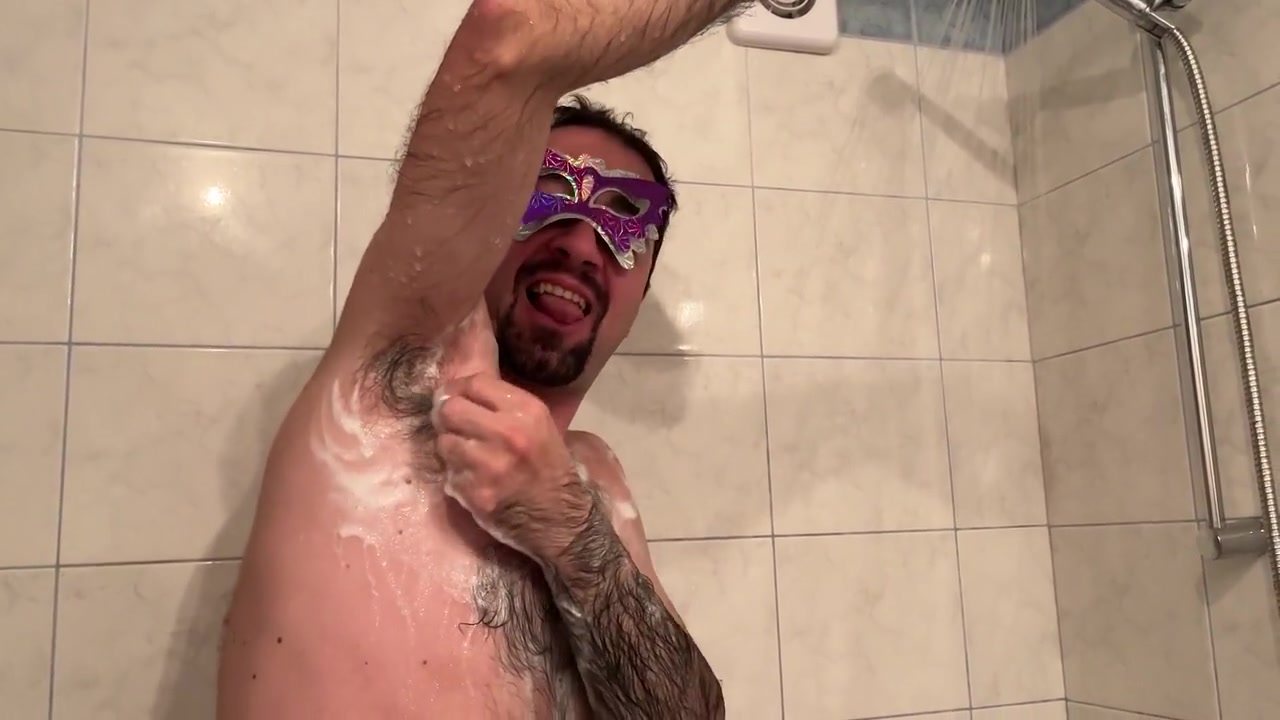 Earl Bathes And Soaps Himself In The Bathtub In The Hotel Bathroom