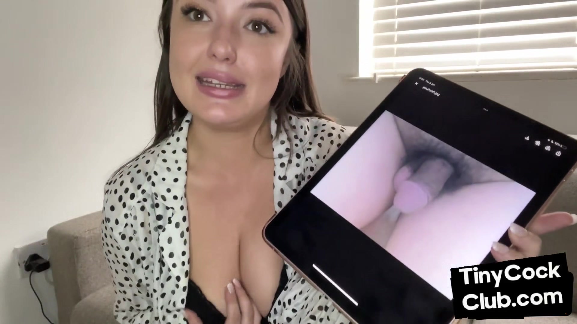 Amateur SPH femme teasing microdick