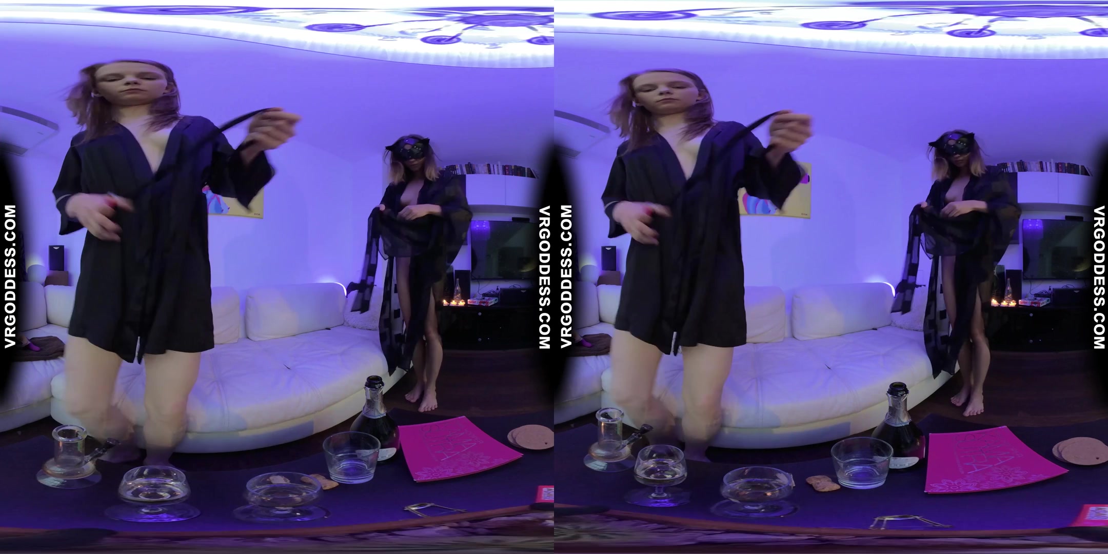 Black Light Vibes Lesbian Strapon Kama Sutra Trying Sex Positions Smoking Mary Jane Drinking Bubbly