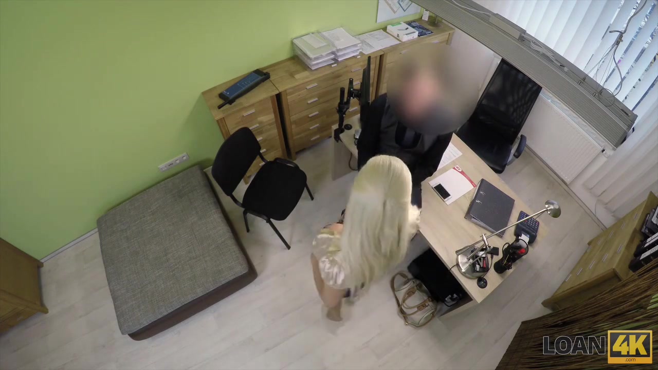 LOAN4K. Gorgeous blonde with perfect body offers agent sex for cash