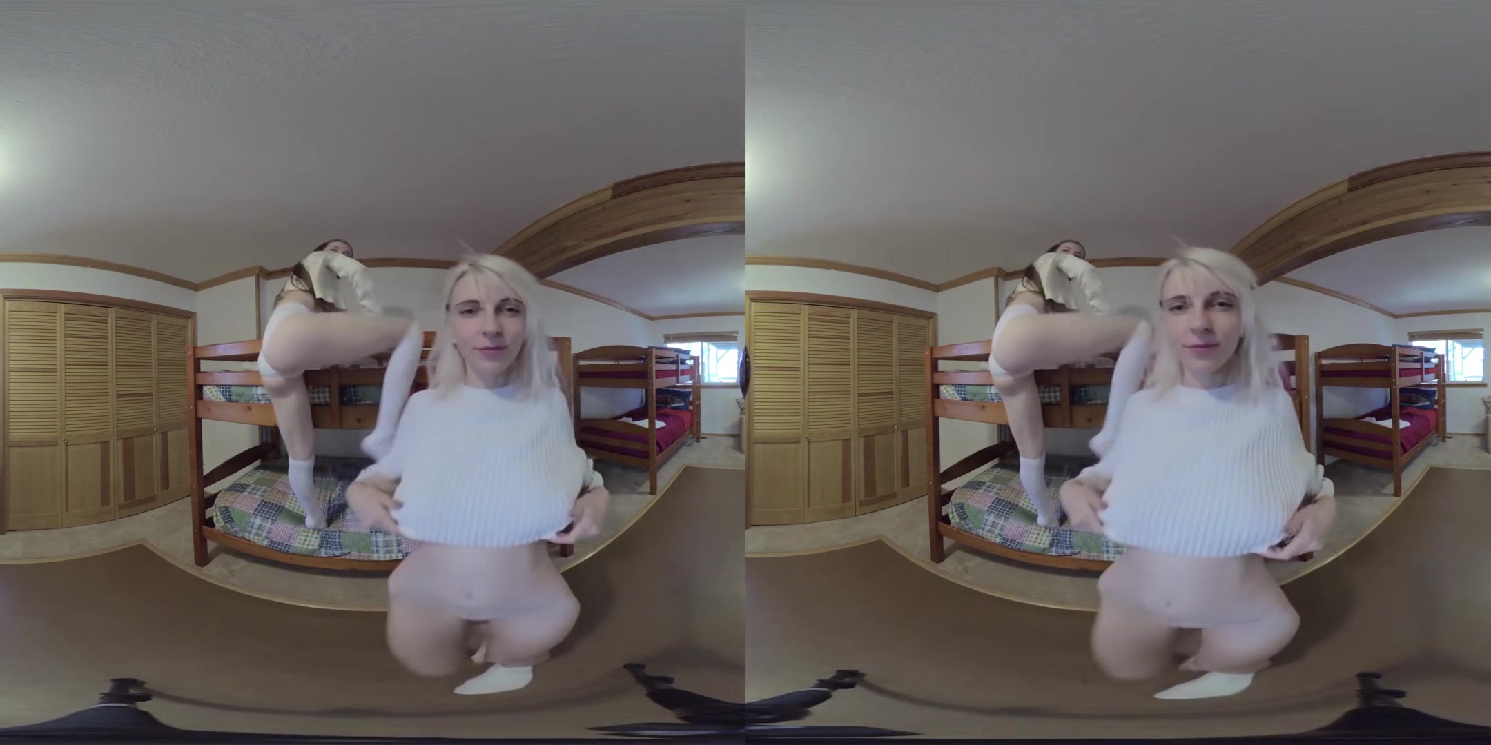 Happy Campers - Two Amateur Teens in a Striptease