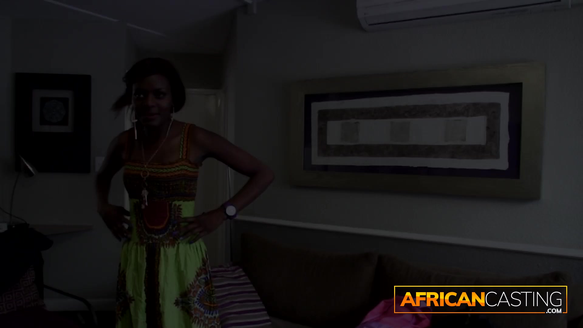 African Beauty Licks Ass For A Job