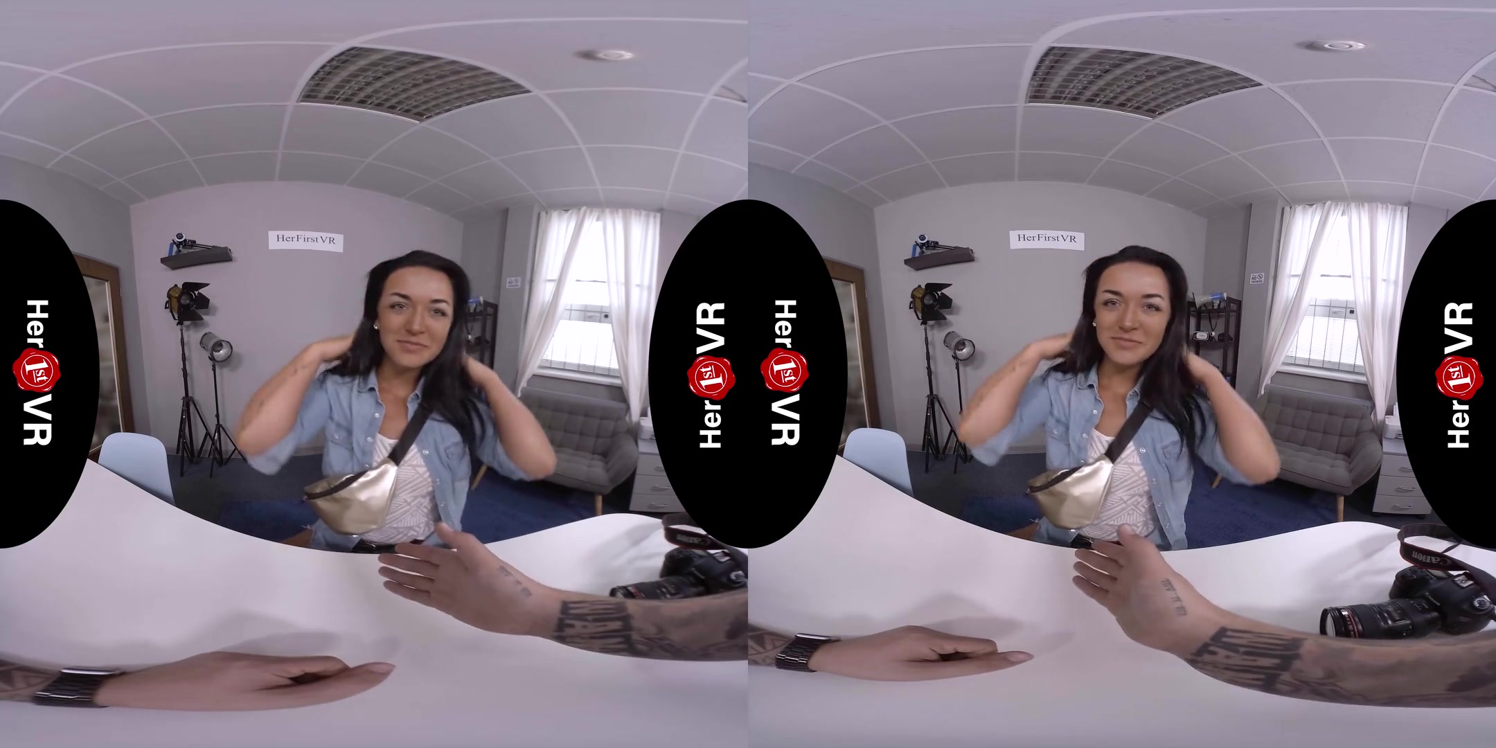 Zuzu Sweet - VR Casting - Shaved Amateur Striptease POV Fuck