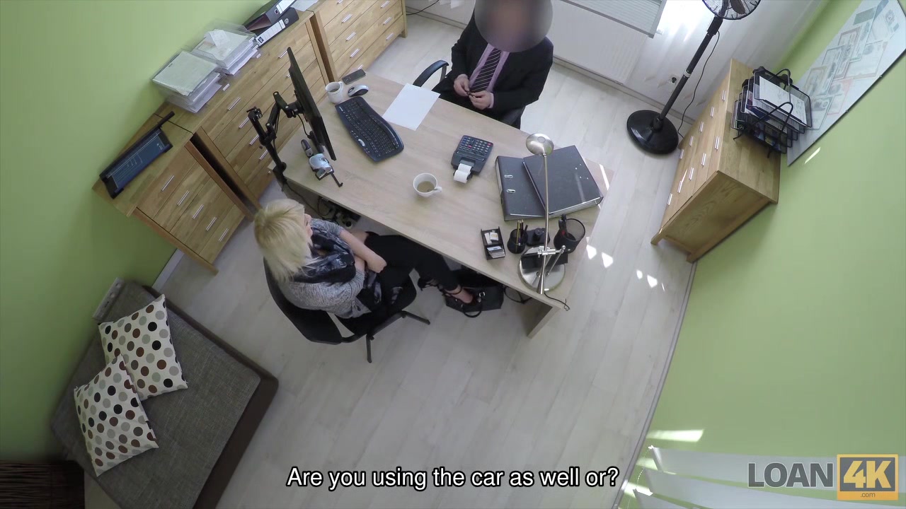 LOAN4K. Passionatre fucking on the table in office of loan manager