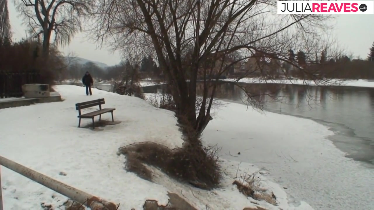 Blonde Bitch Enjoys Riding A Fat Cock In The Snow