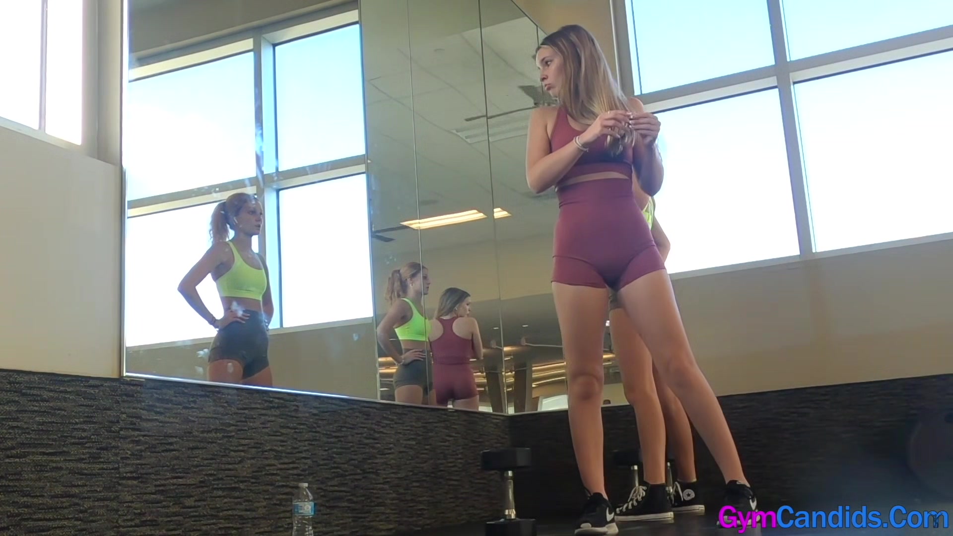 Two Hot teen 18+ Asses at the Gym