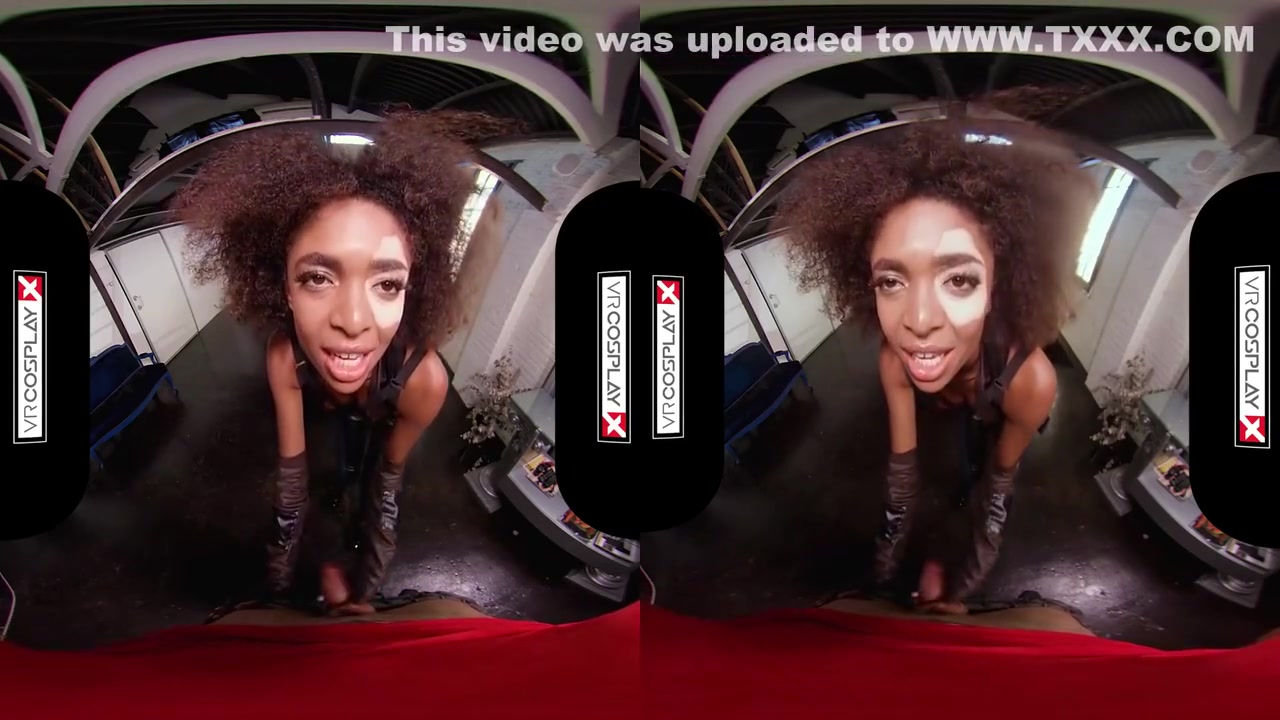 Virtual Reality - Ebony Babe Domino Testing Your Superpowers In Deadpool Xxx