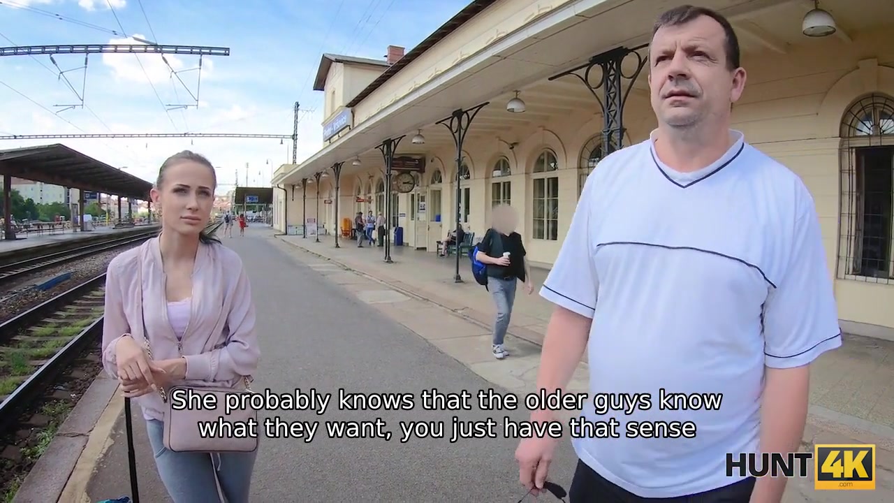 HUNT4K. Hunter meets girl on station and lures to his house for sex