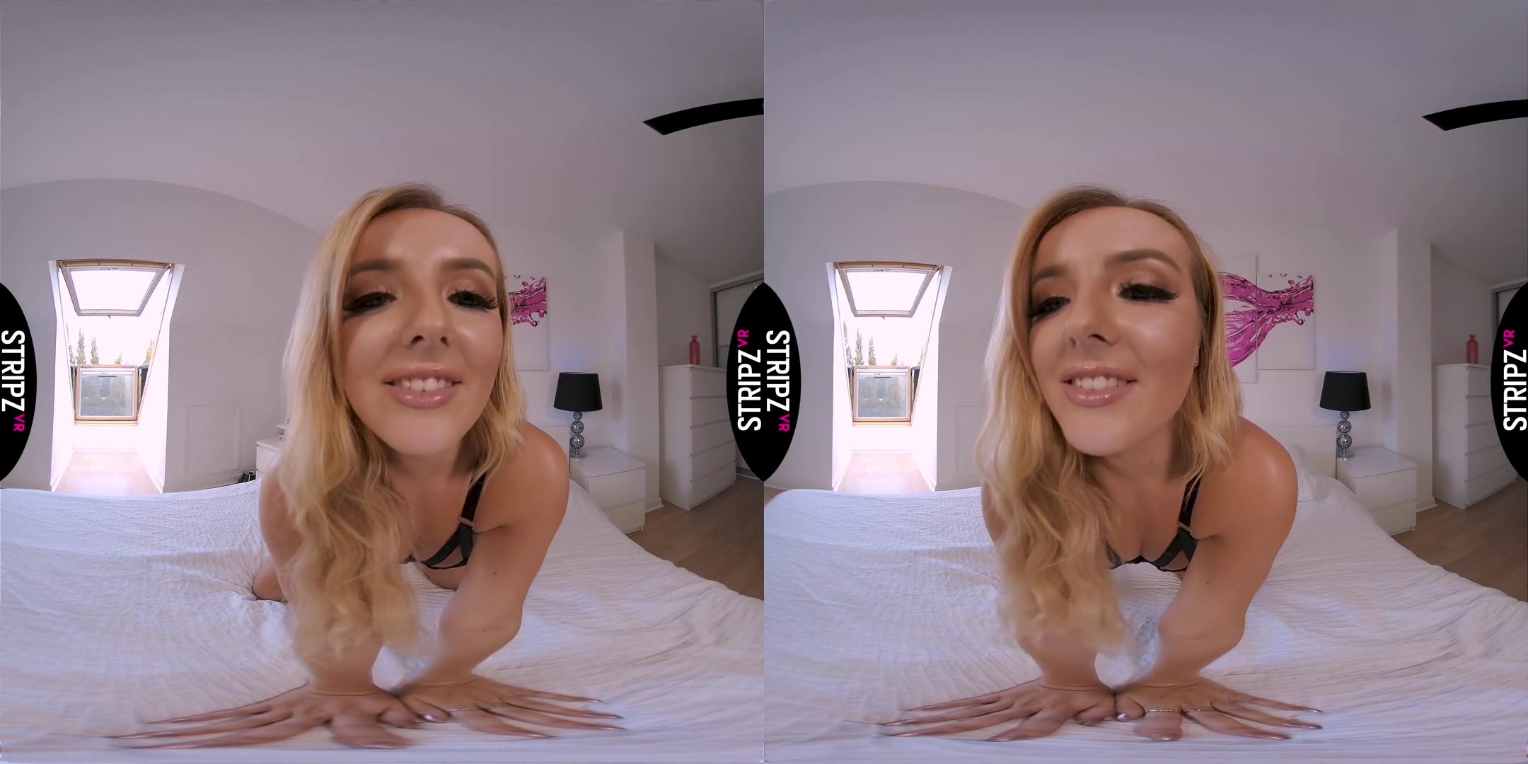 Close To You - Blonde Babe Serenity Striptease - SexLikeReal