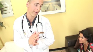 Petite Latina MILF Sucks & Fucks Her Big Dick Doctor