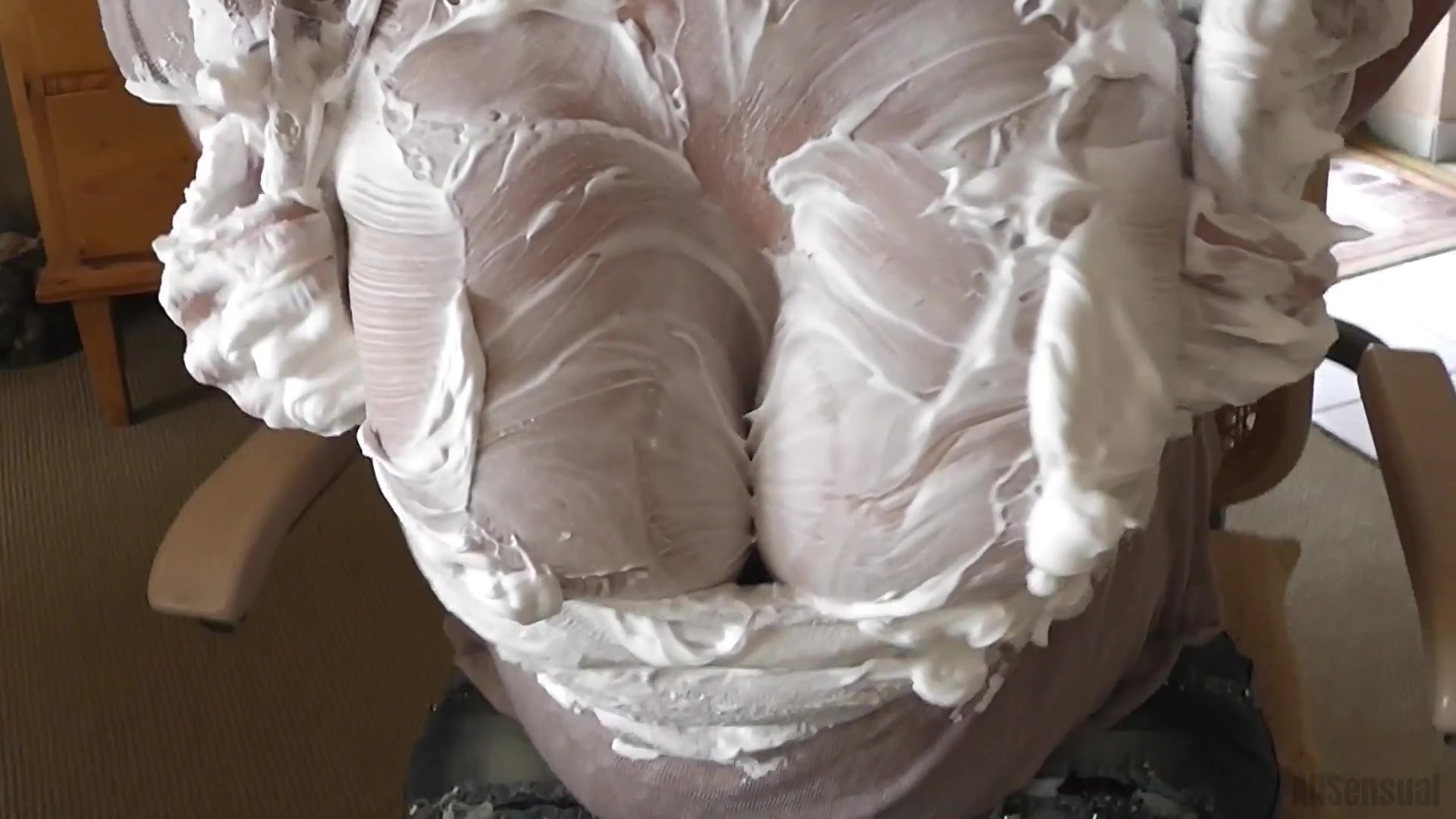 Busty Anna Spoils Her Boobs With Foam