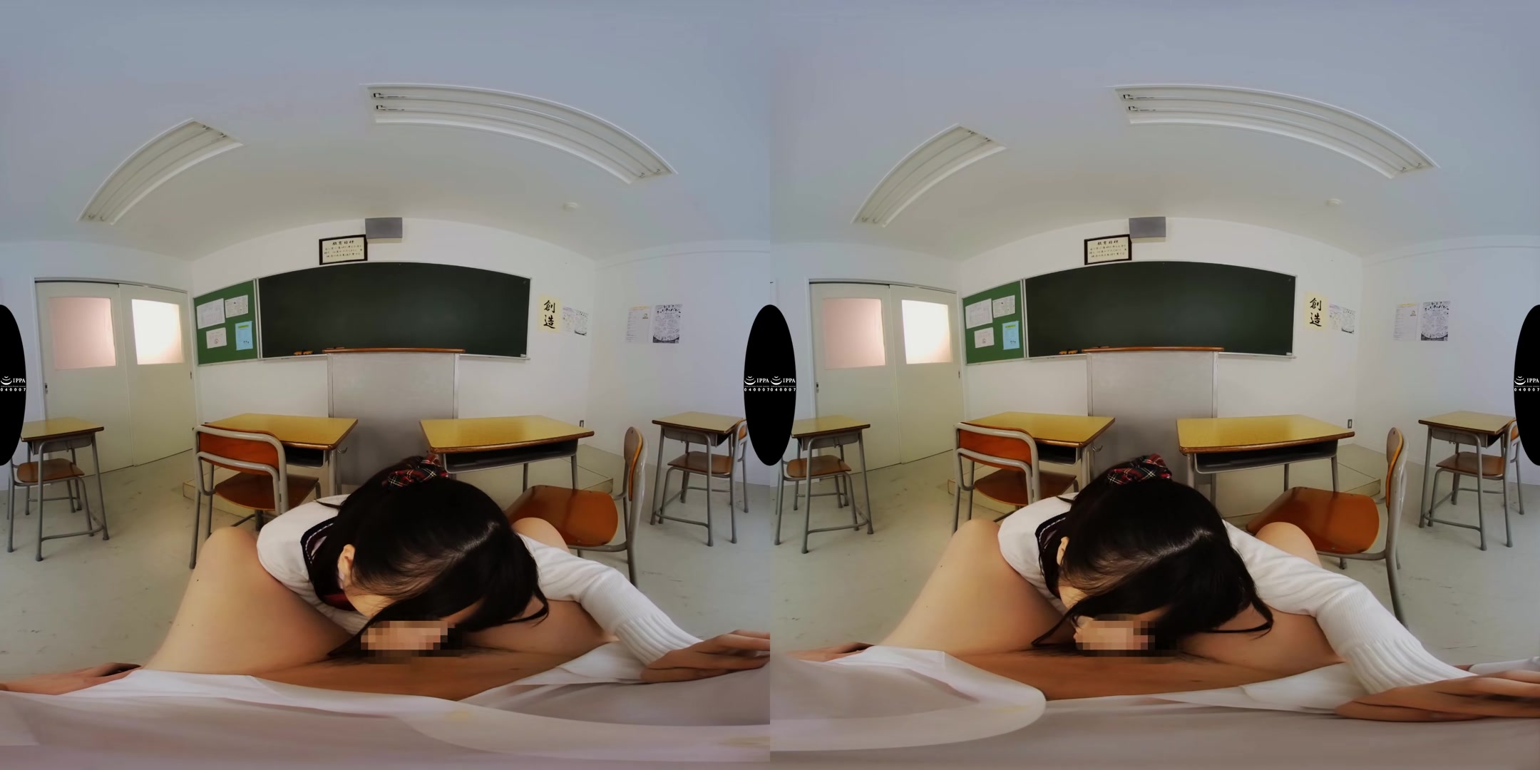 Moe Hazuki - What?! In the Classrom?! - TeppanVR