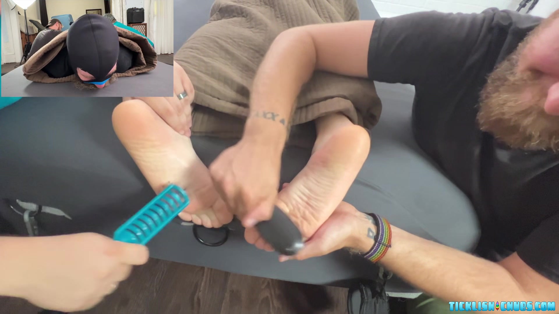 Petting And Adoring Jays Feet As Payment For His Ride