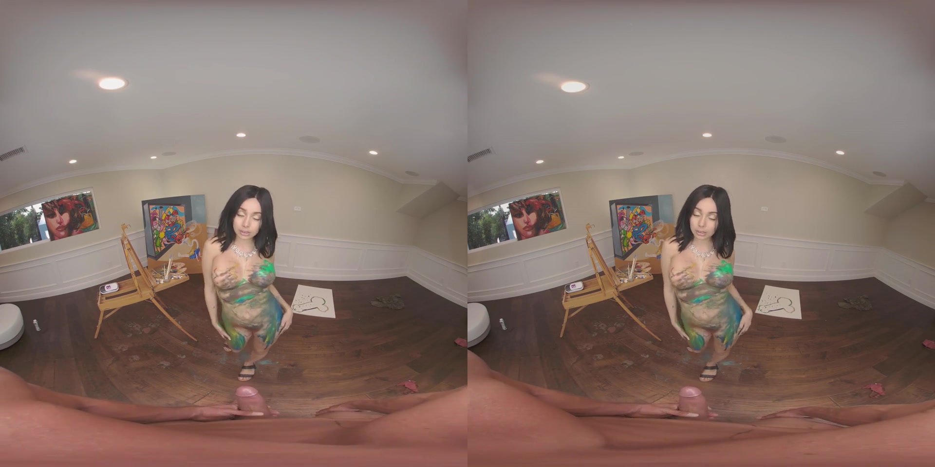 Aaliyah Hadid in Paint Job VR Porn Video - VRBangers