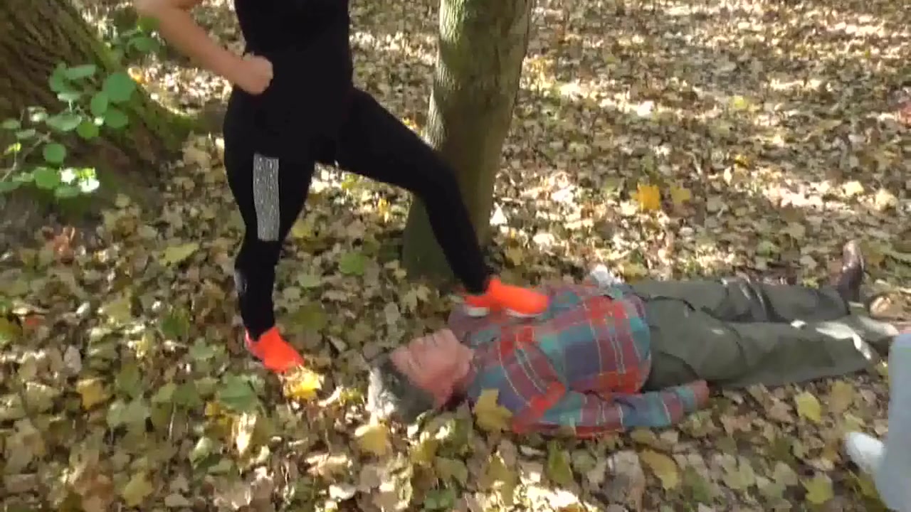 The old trampling mat by Femdom Austria