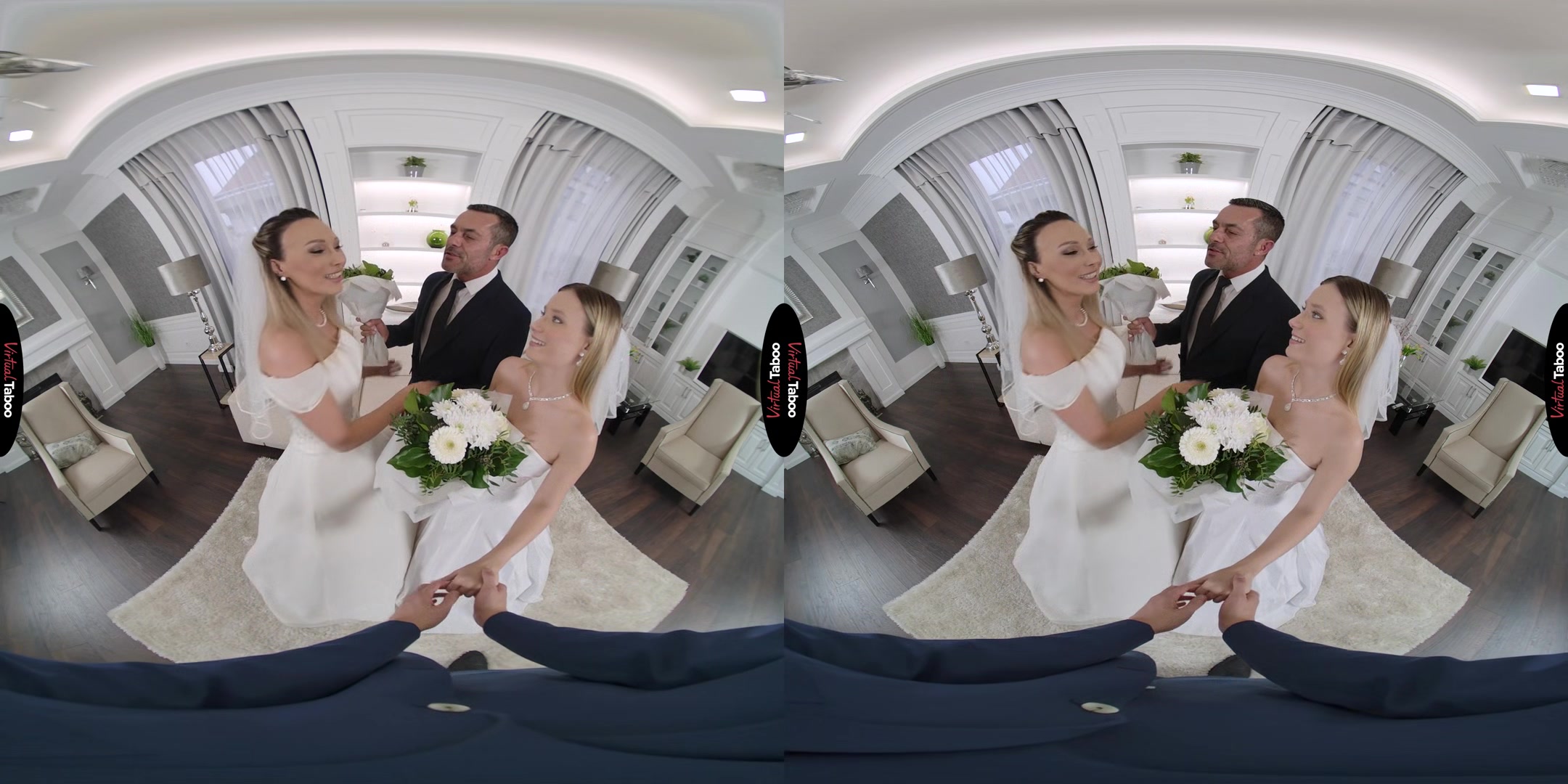 Lily Blossom, Karina King VR Porn: Here Cum The Brides - VirtualTaboo