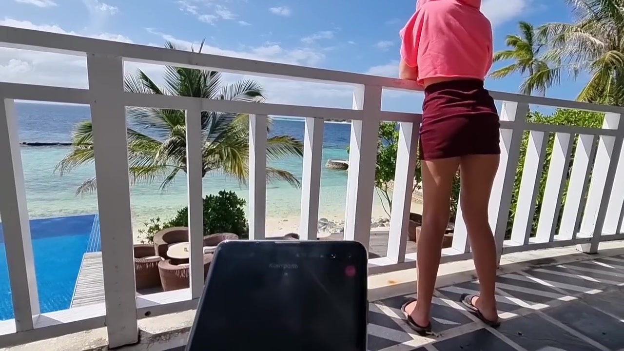 I Control Her Pussy In Public With A Lovense Lush - She Moans And Is Embarassed