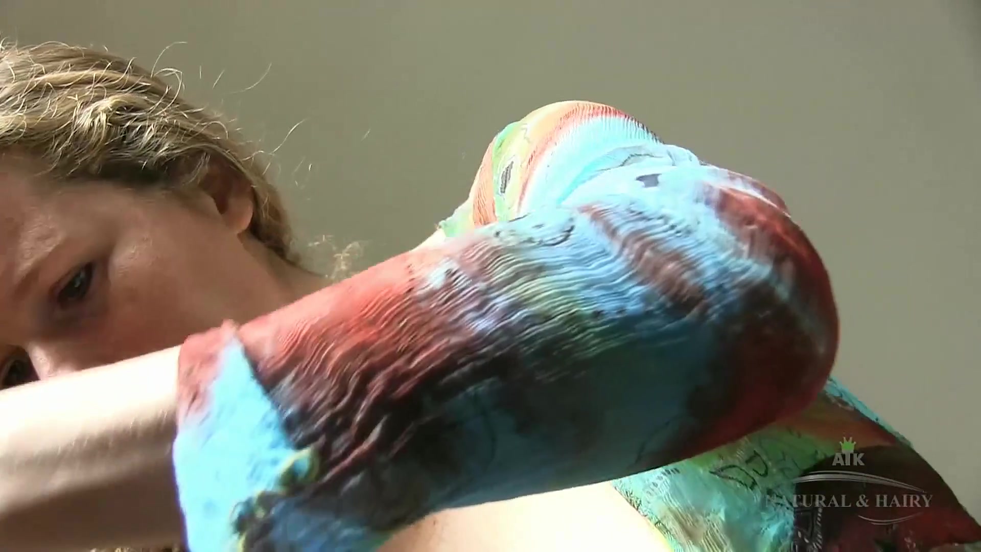 In This Clip Magnolia Cleans The Kitchen With Her Hairy Pussy