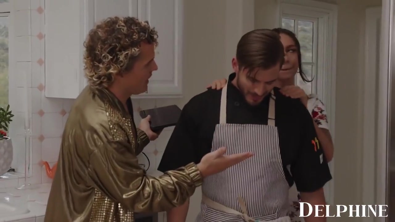 April Olsens Naughty Cooking Show Turns Into A Sexy Threesome With Delphine Films