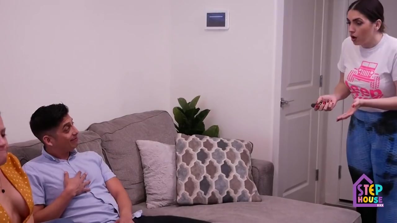 Passionate Kiss From Step Mom Made His Big Dick Hard