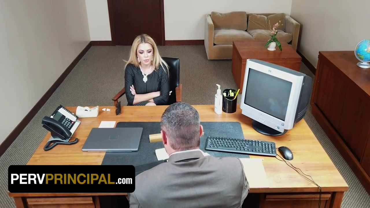 Petite Stepmom Satisfies Principal To Avoid Expulsion - Vivianne De Silva, Vivi Anne And De Silva