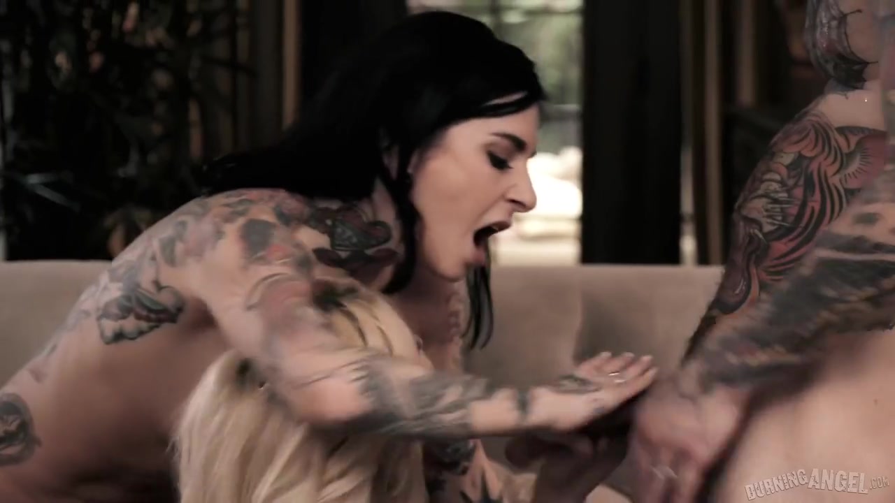Joanna Angel And Kenzie Reeves - Join A Tattooed Couple For Threesome With