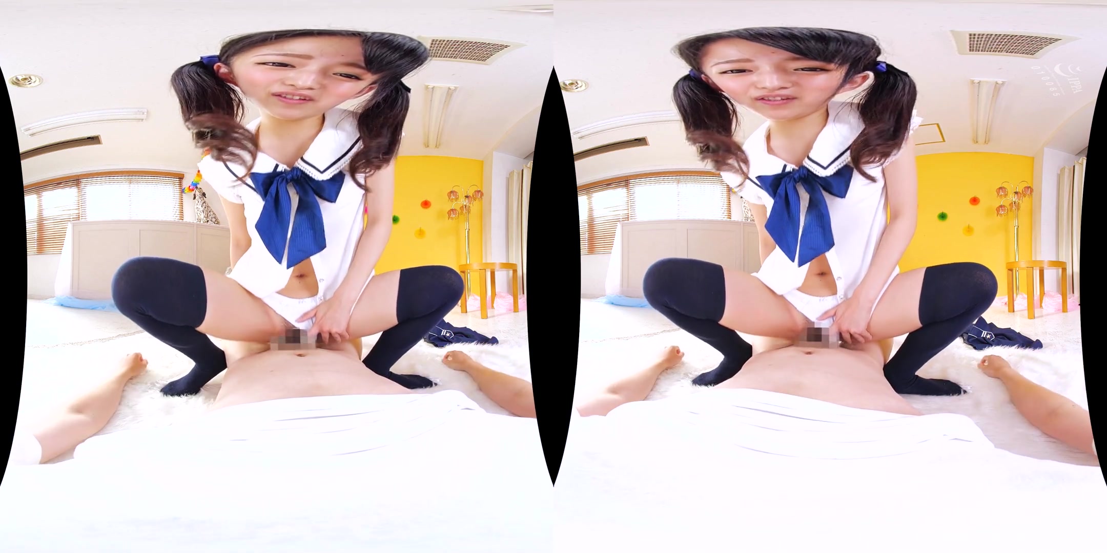 Fake twin-Tail Knee-High Panty Creampie Fuck 3 - Asian Creampie