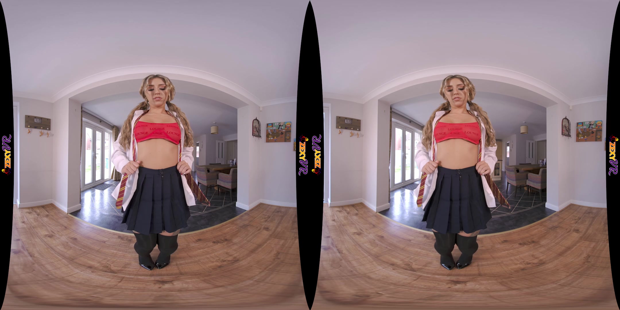 College Striptease featuring Louise K - ZexyVR