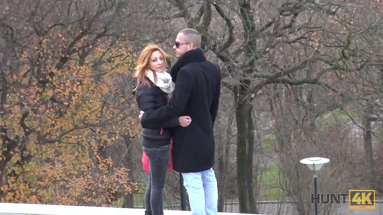 HUNT4K. Naughty man fucks good-looking chick Jenifer Red for money