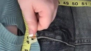 BBW Legend Sapphire Measures Her Tits For the Fans