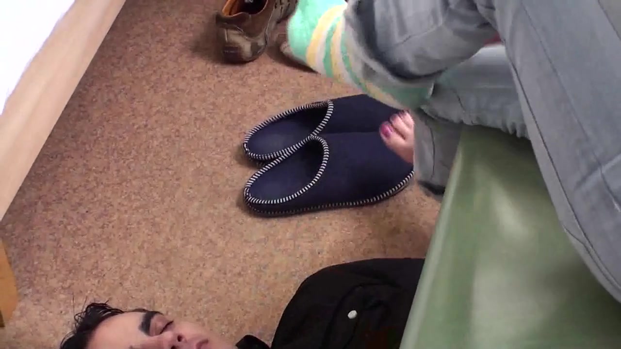 Feet smelling - from chair by Foot Girls