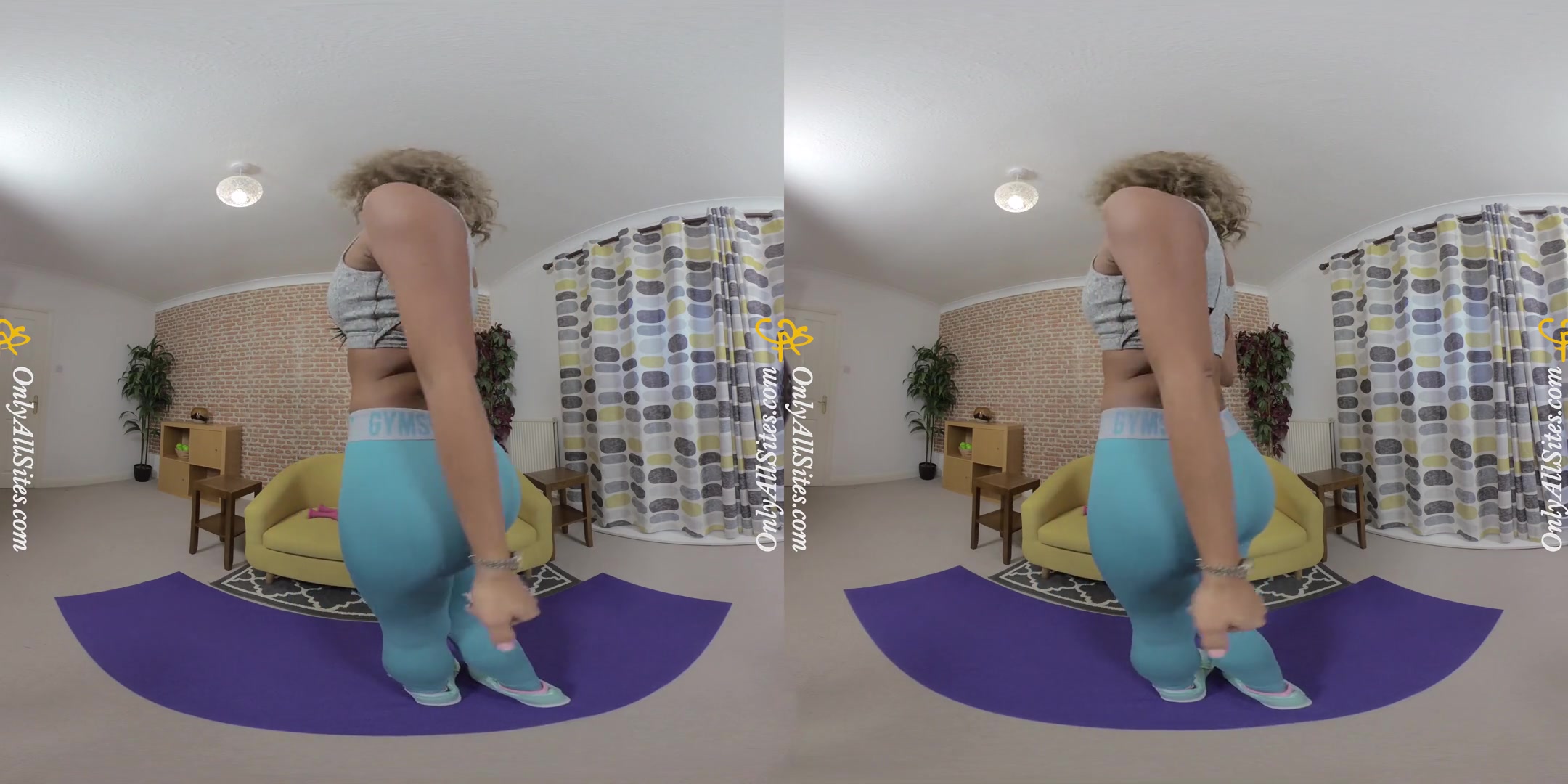 Natalia Forrest - Gym; Busty teen 18+ in Workout Clothes Stripping