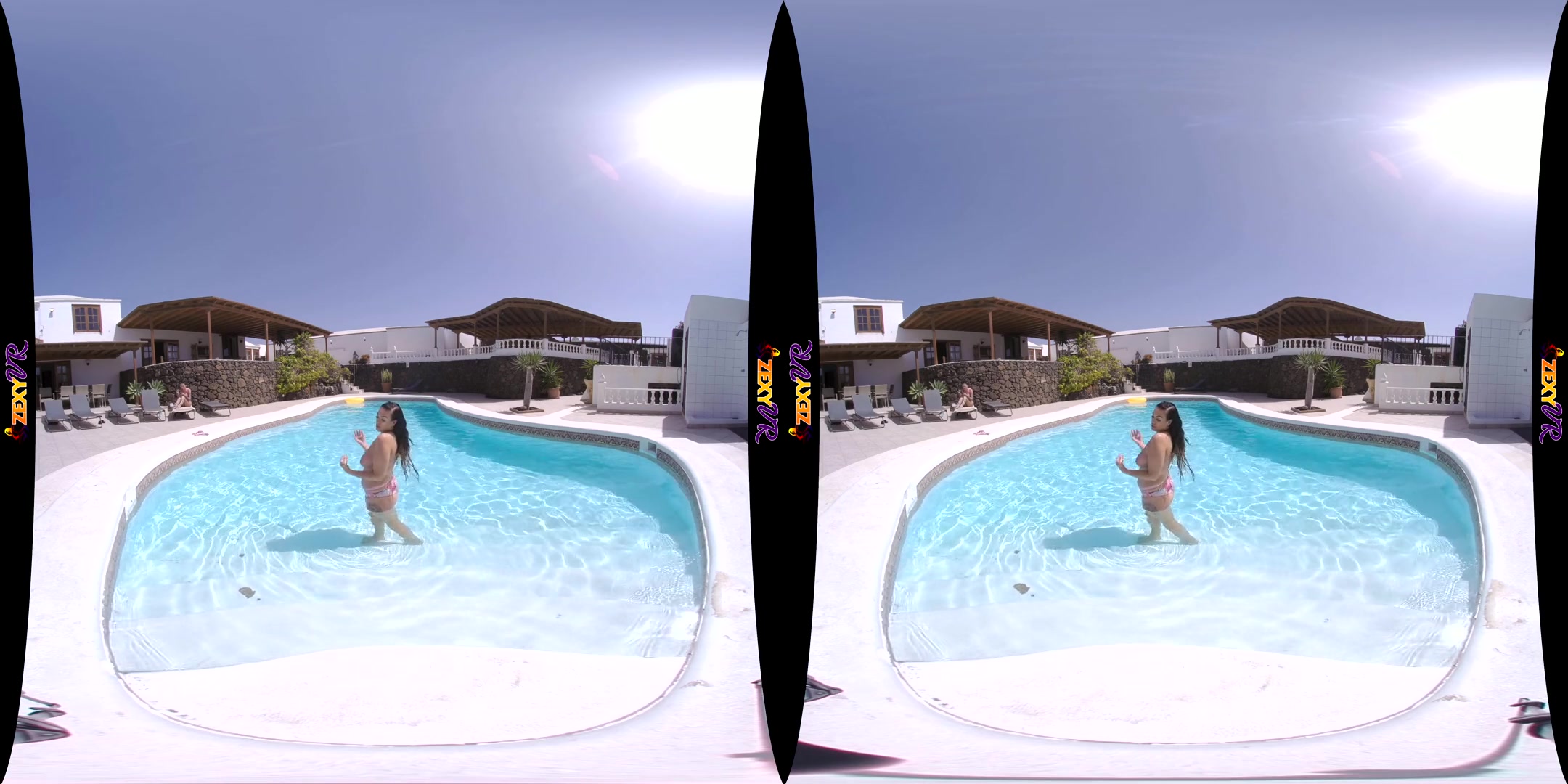 Wetness - Thick Big Tits Curvy Topless Pool - SexLikeReal