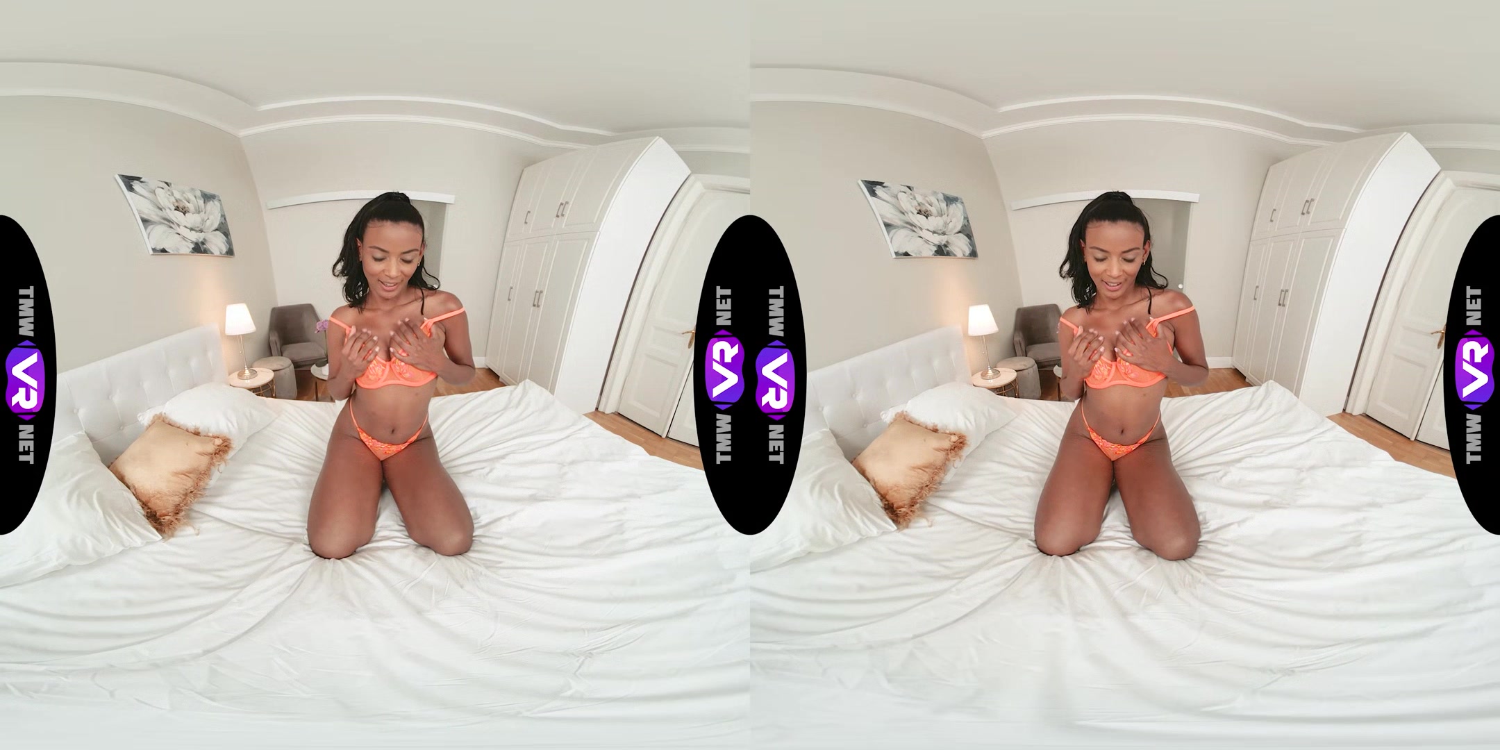 Bright orgasm after striptease