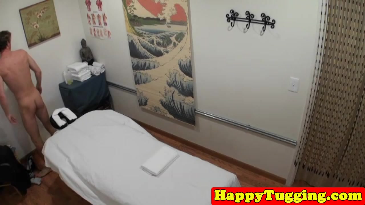 Bigtitted asian masseuse jerking and sucking