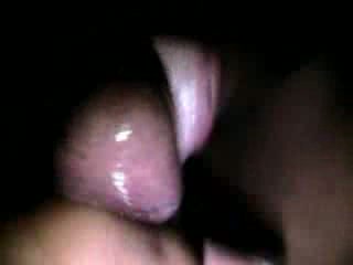 Tongue ring makes him cum