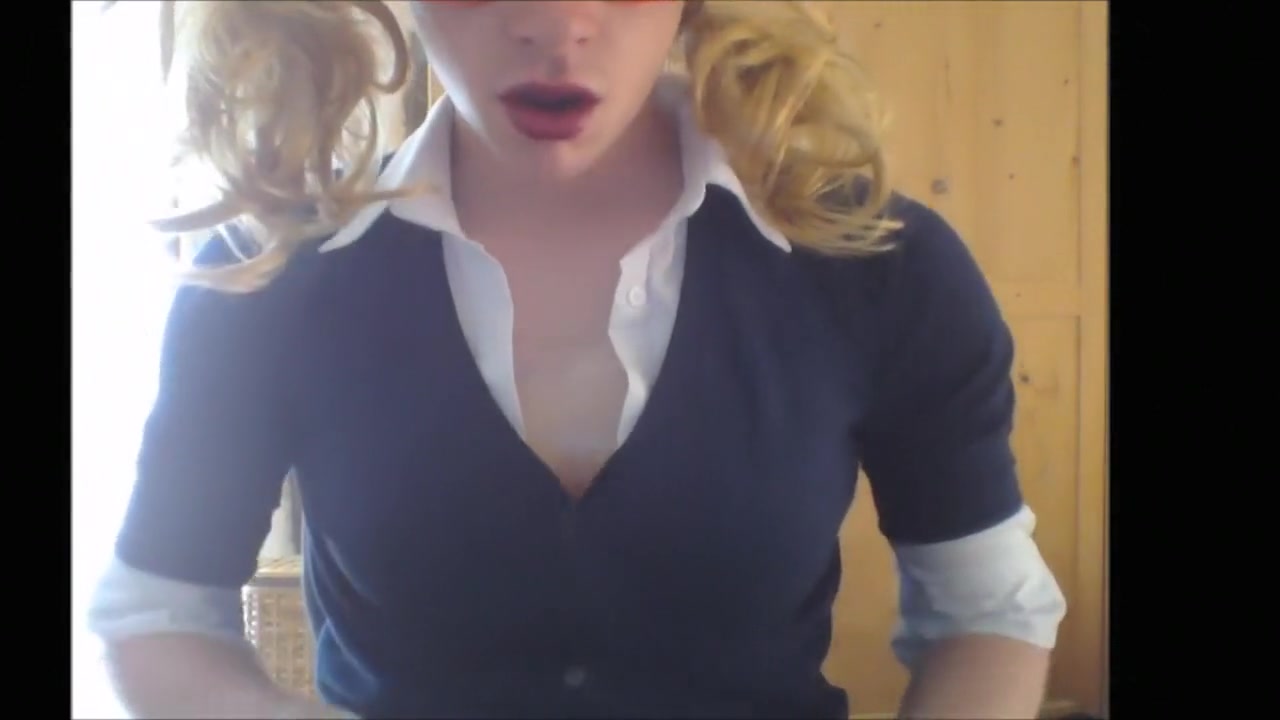 Crossdresser solo cam compilation