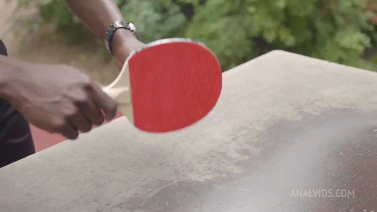 Aura Sin wanted to play ping-pong but got thick black dick up her ass FLX003 - AnalVids