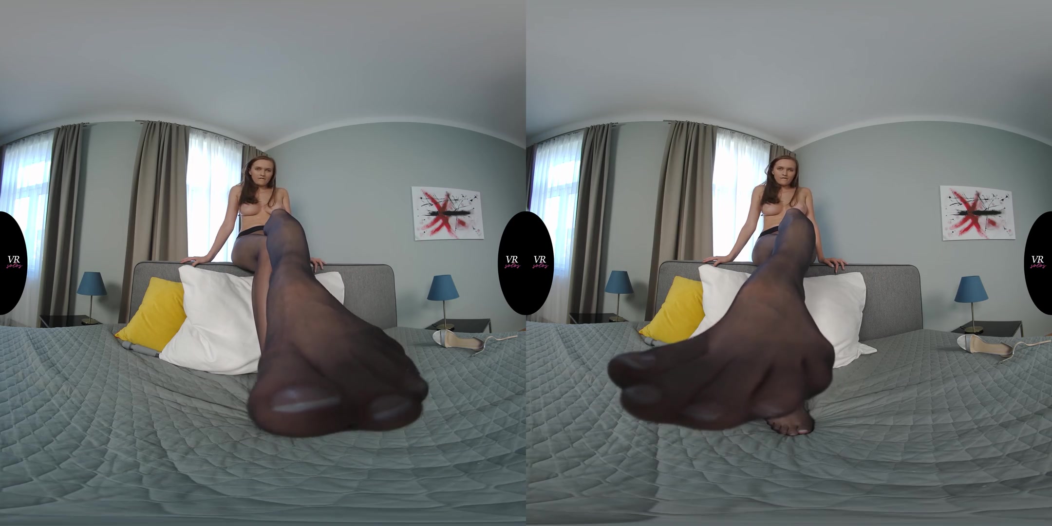 Legs To Die For - Amazing Busty Pornstar in Stockings Solo