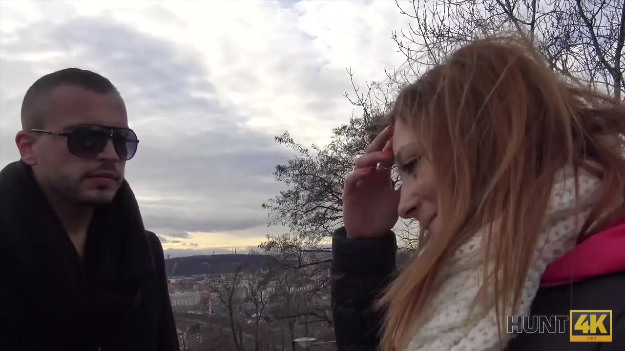 HUNT4K. Angry boy watches slutty GF cheating on him with stranger
