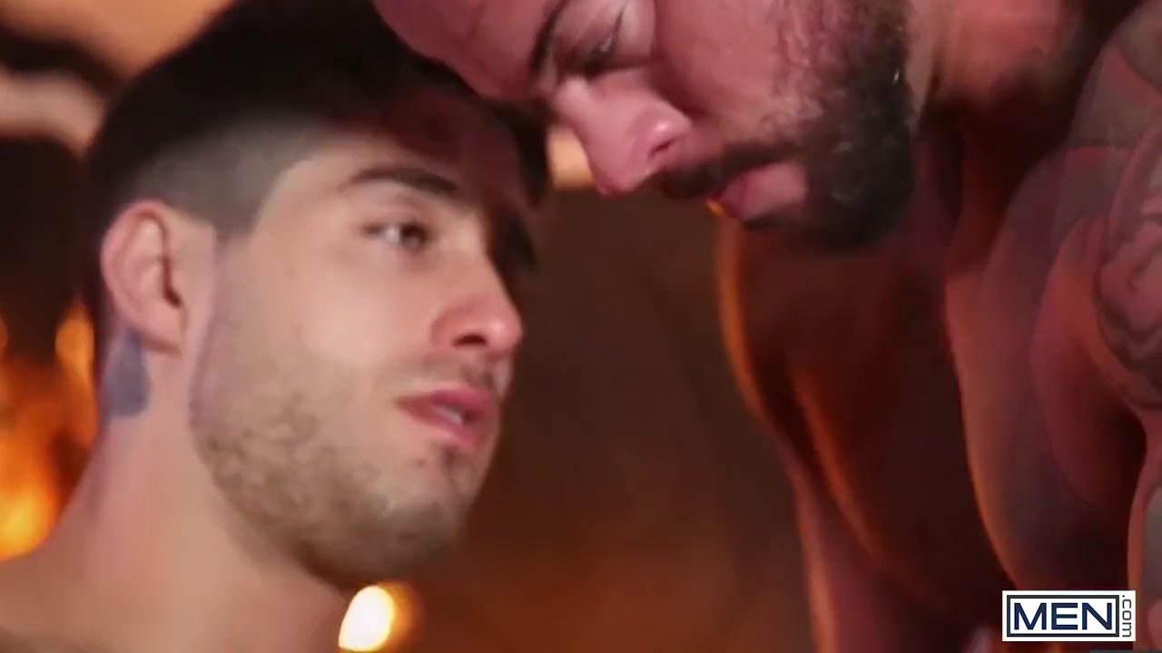 Chops Luscious Locks Then Gets His Hairy Ass Pumped With Hard Passion - Sean Duran And Diego Sans