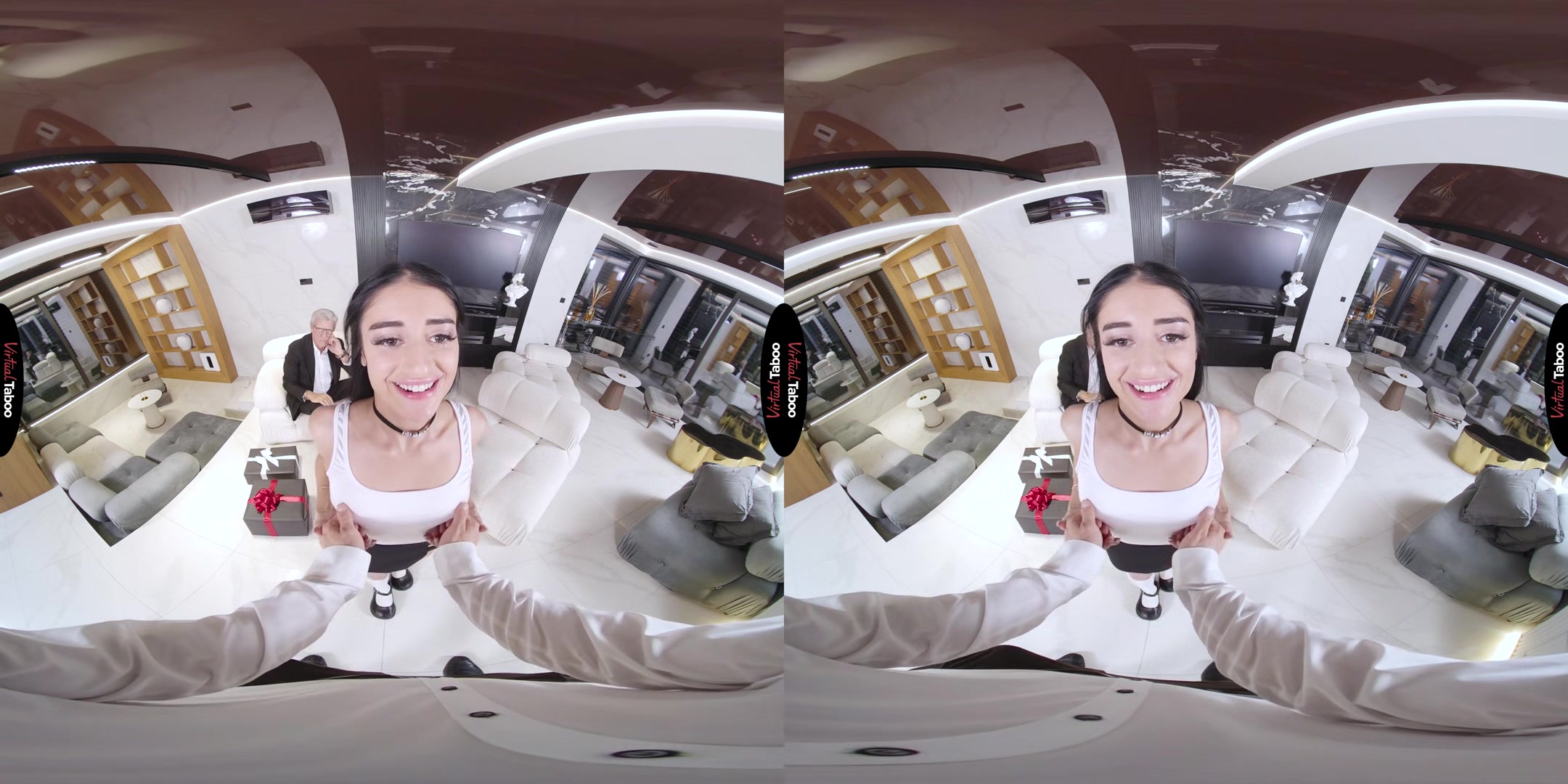 Ara Mix VR Porn: Old Sugar Daddy Tries Cuckold Experience - VirtualTaboo