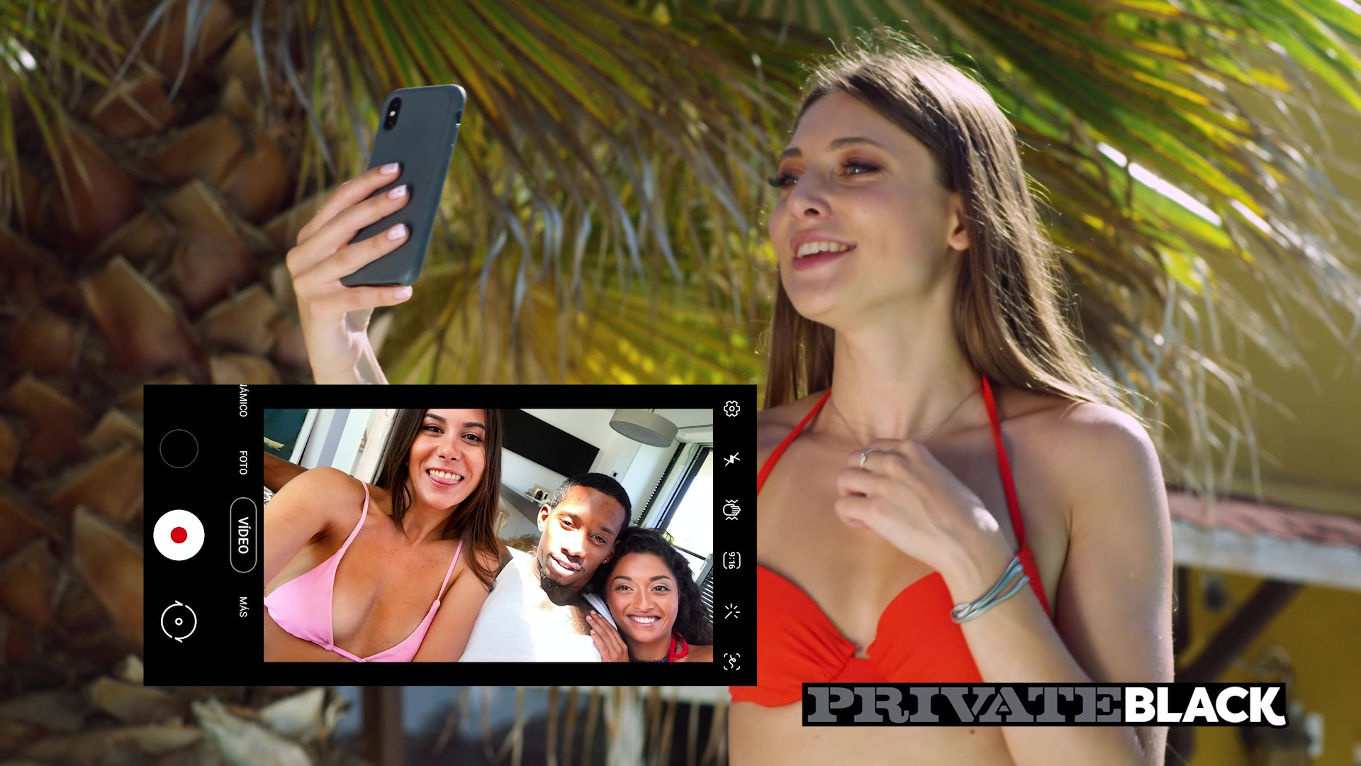 Scarlett and Anya Krey Taste Their First Black Cock