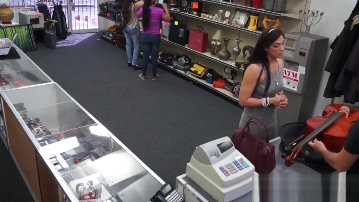 Good looking vixen sells cello and fucks for extra cash