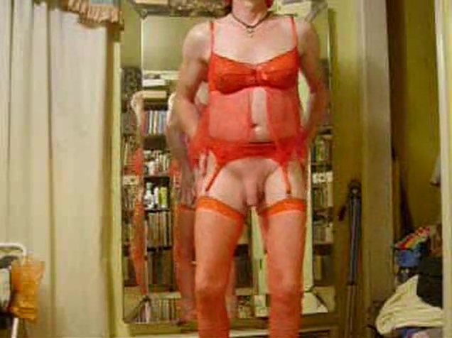 Debbie Heart Solo In Red Lingerie