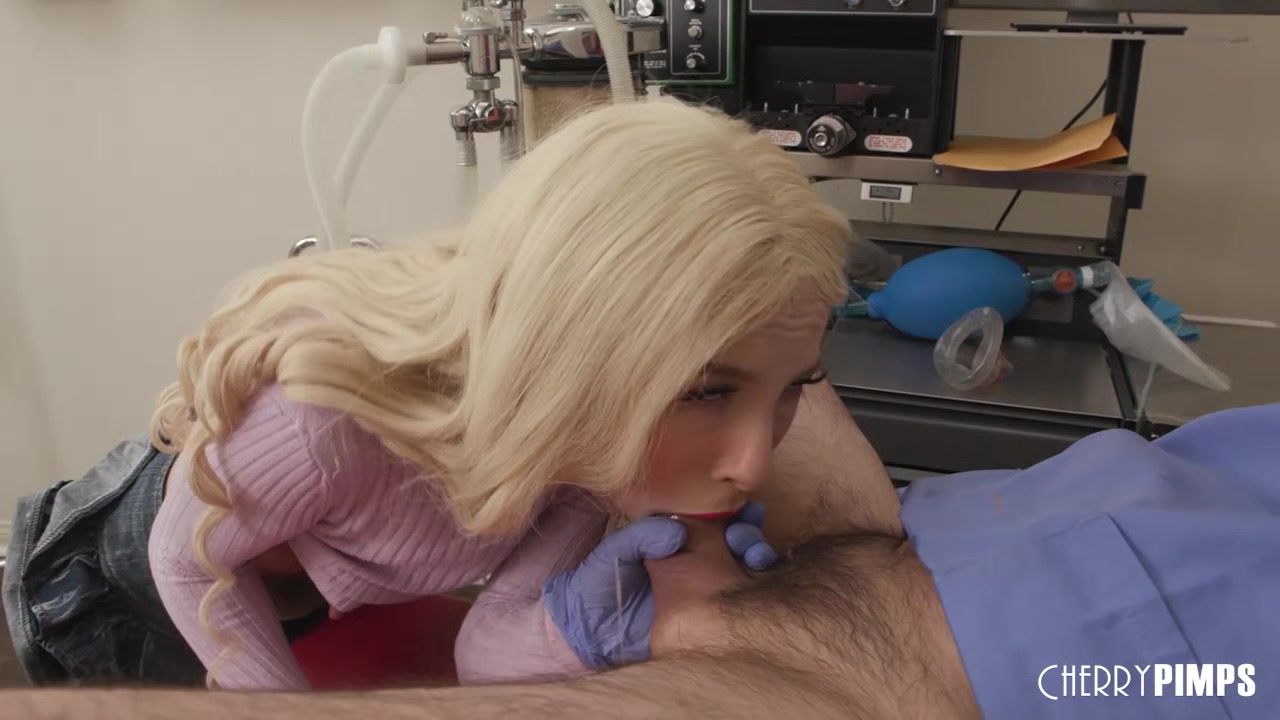 Busted! Doctor Gets Caught Finger Fucking His Petite Hot Blonde Patient
