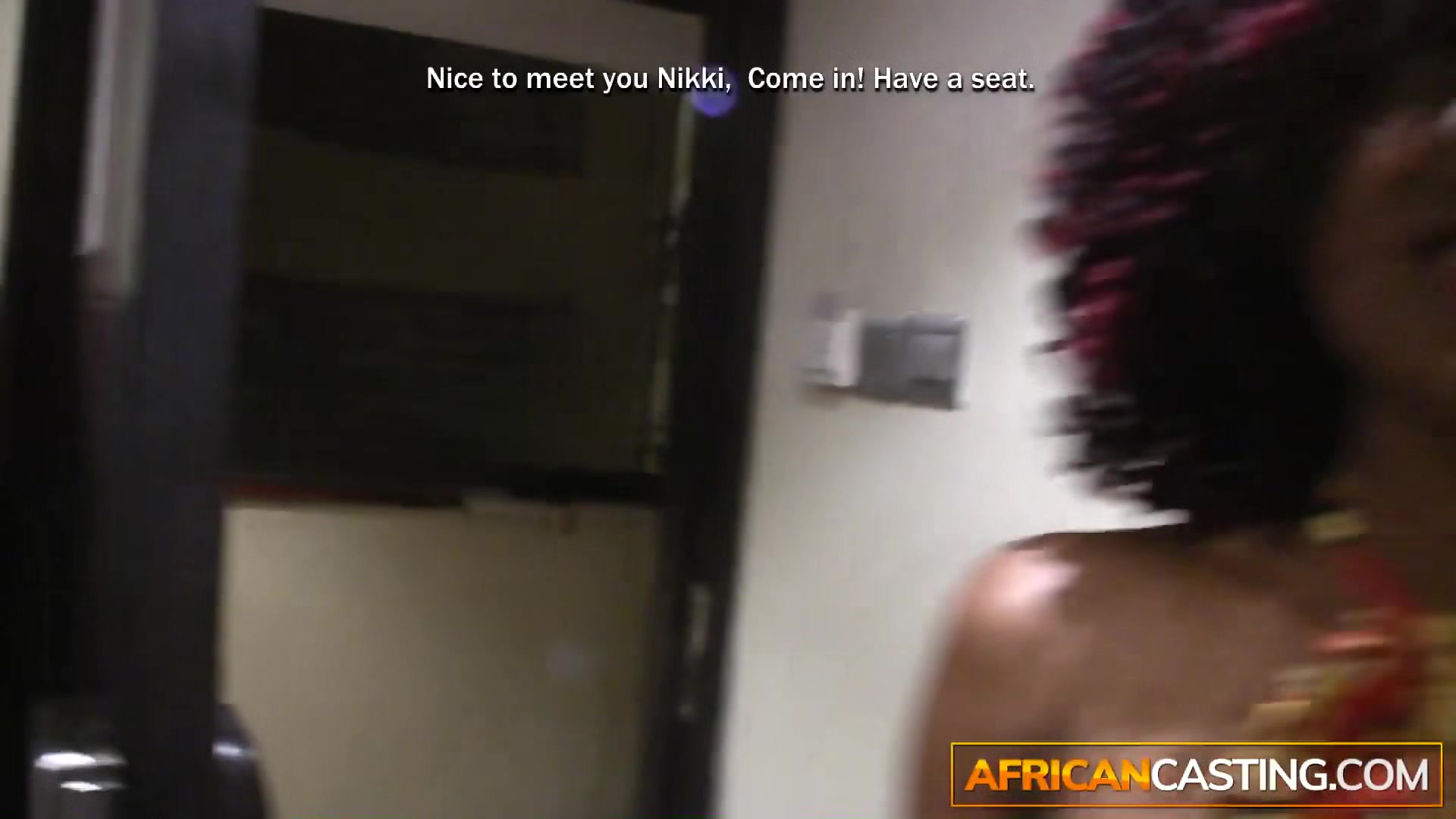 Curly Hair Black POV White Dick Blowjob And Hardcore Interracial Casting